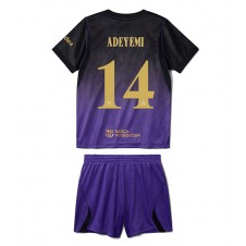 Barcelona Karim Adeyemi #14 Bortaställ Barn 2026-27 Korta ärmar (+ Korta byxor)